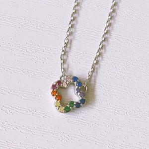 Rainbow Clover Necklace